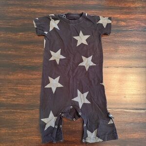 Nununu Star Patterned Baby Onesie Size 12-18M
